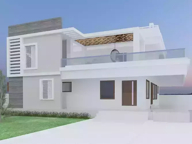   VILLA 3d model of an outdoor by Professional Designers