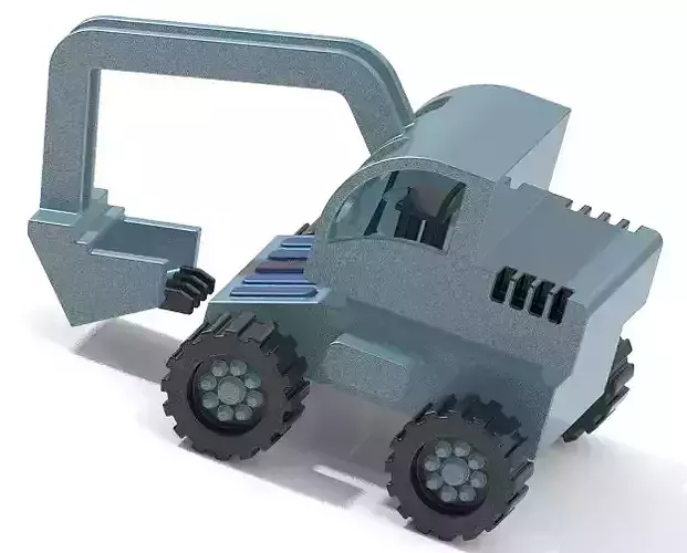 Classic Earth Moving Machine 3D print model