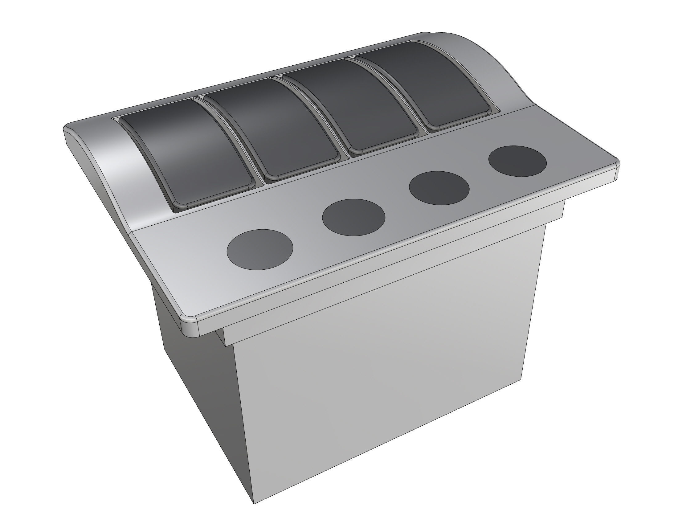 Marine Switch Panel 4 3D model_1