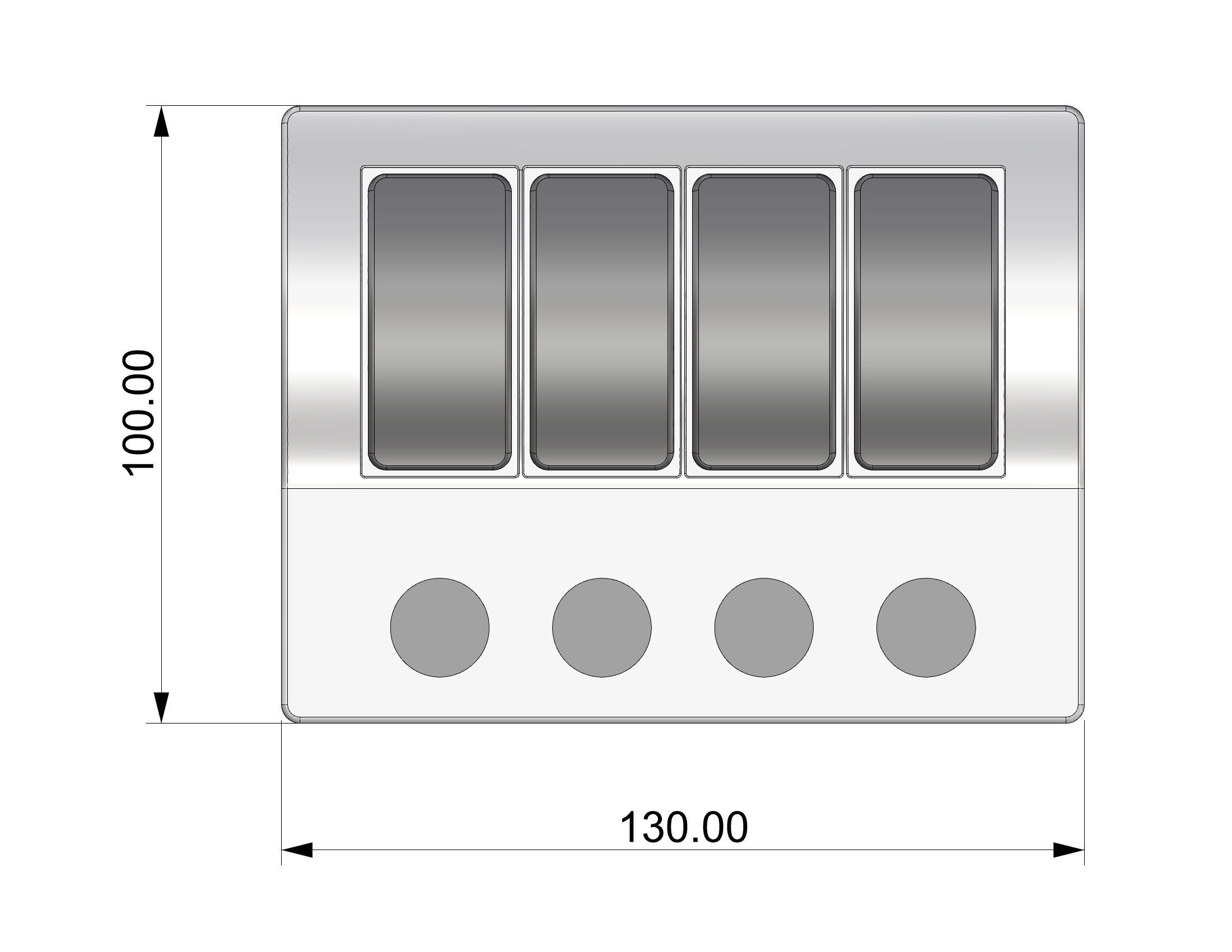 Marine Switch Panel 4 3D model_4