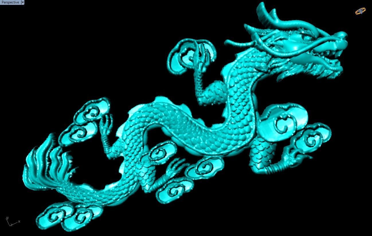 Dragon for jewelry - Dragon for ring - Dragon for pendant 3D print model_8