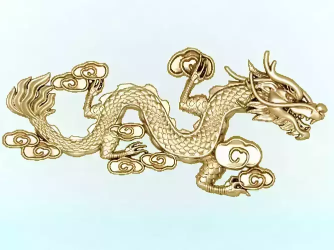 Dragon for jewelry - Dragon for ring - Dragon for pendant 3D print model