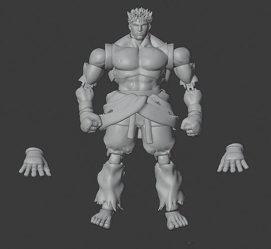 KAGE SFV Articulated 3D print model