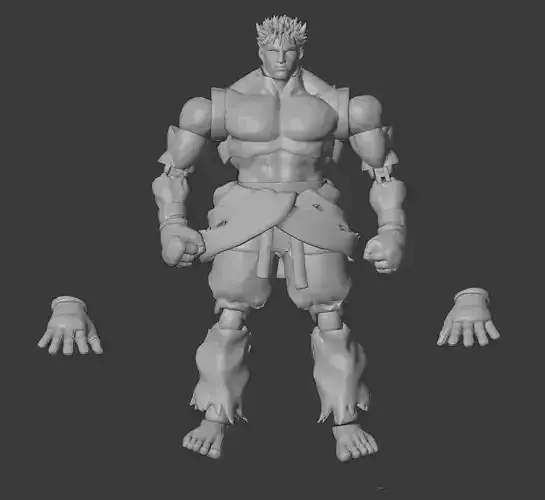 KAGE SFV Articulated 3D print model