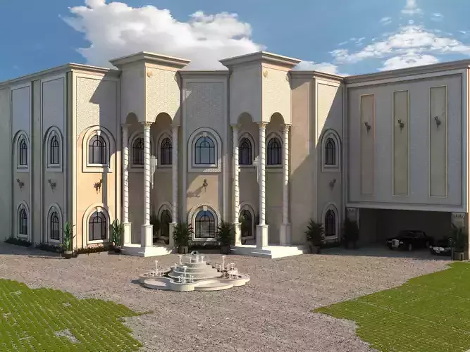 EXTERIOR FACADE ARABIC DESIGN CLASSIC PATTERN 