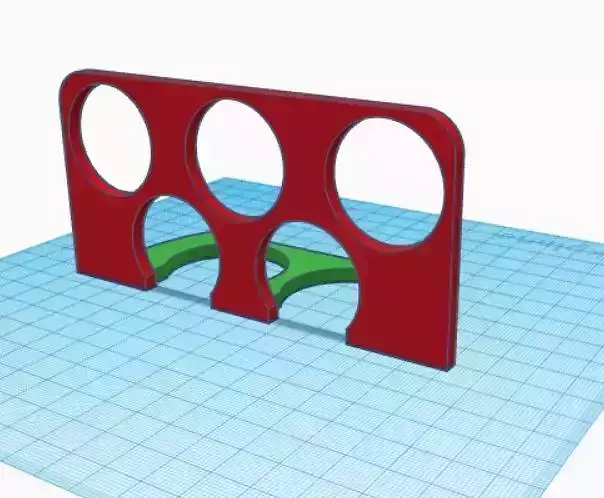 Subbuteo goal training wall 3D model