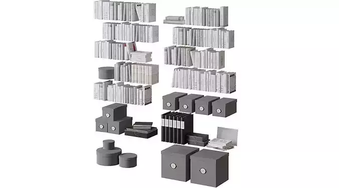 Books BLENDER 3D Model Cycles