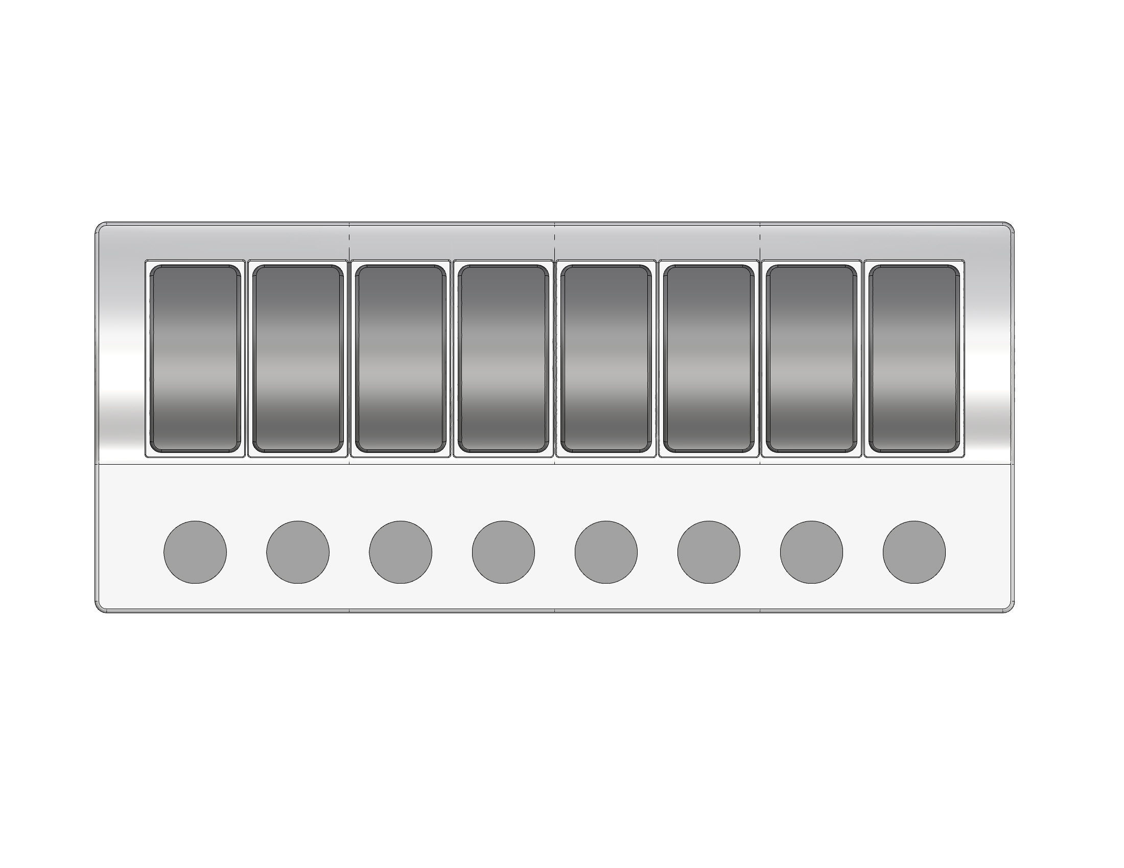 Marine Switch Panel 8 3D model_2