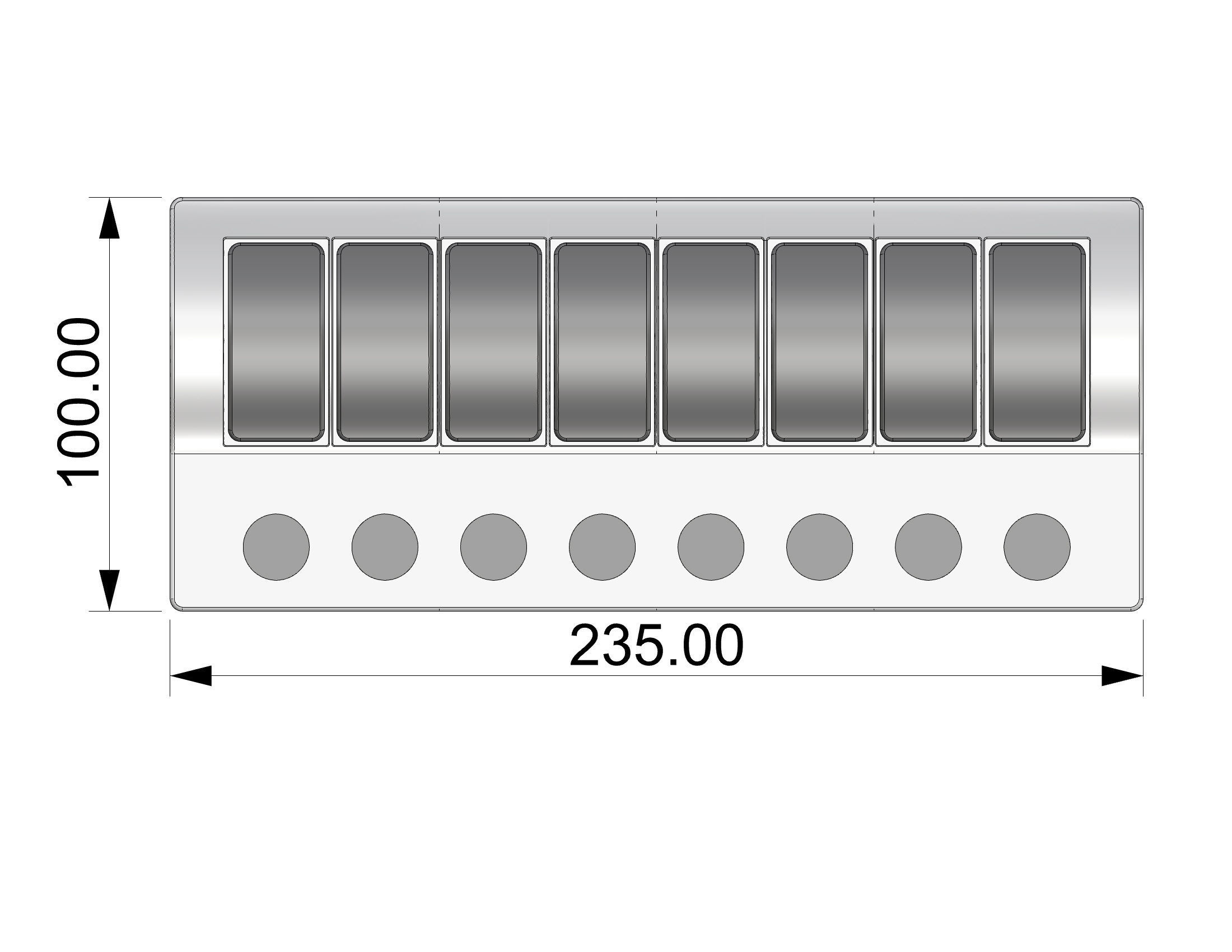 Marine Switch Panel 8 3D model_4
