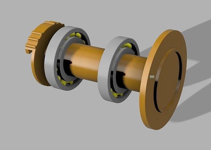 Raise N2 plus 3d printer  filament supply shaft with  bearing Free 3D print model