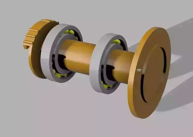 Raise N2 plus 3d printer  filament supply shaft with  bearing Free 3D print model