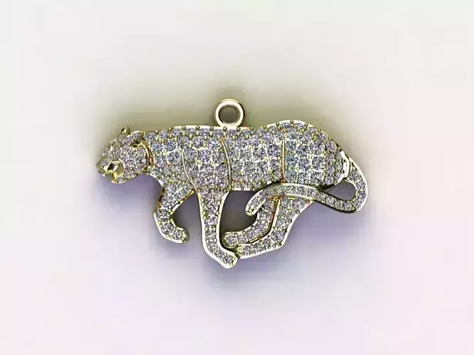Tiger Pendant jewelry 2021 cad design