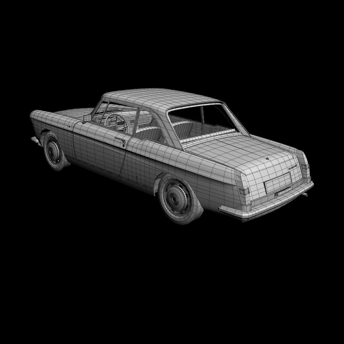 Peugeot 404 Coupe 3D model_15