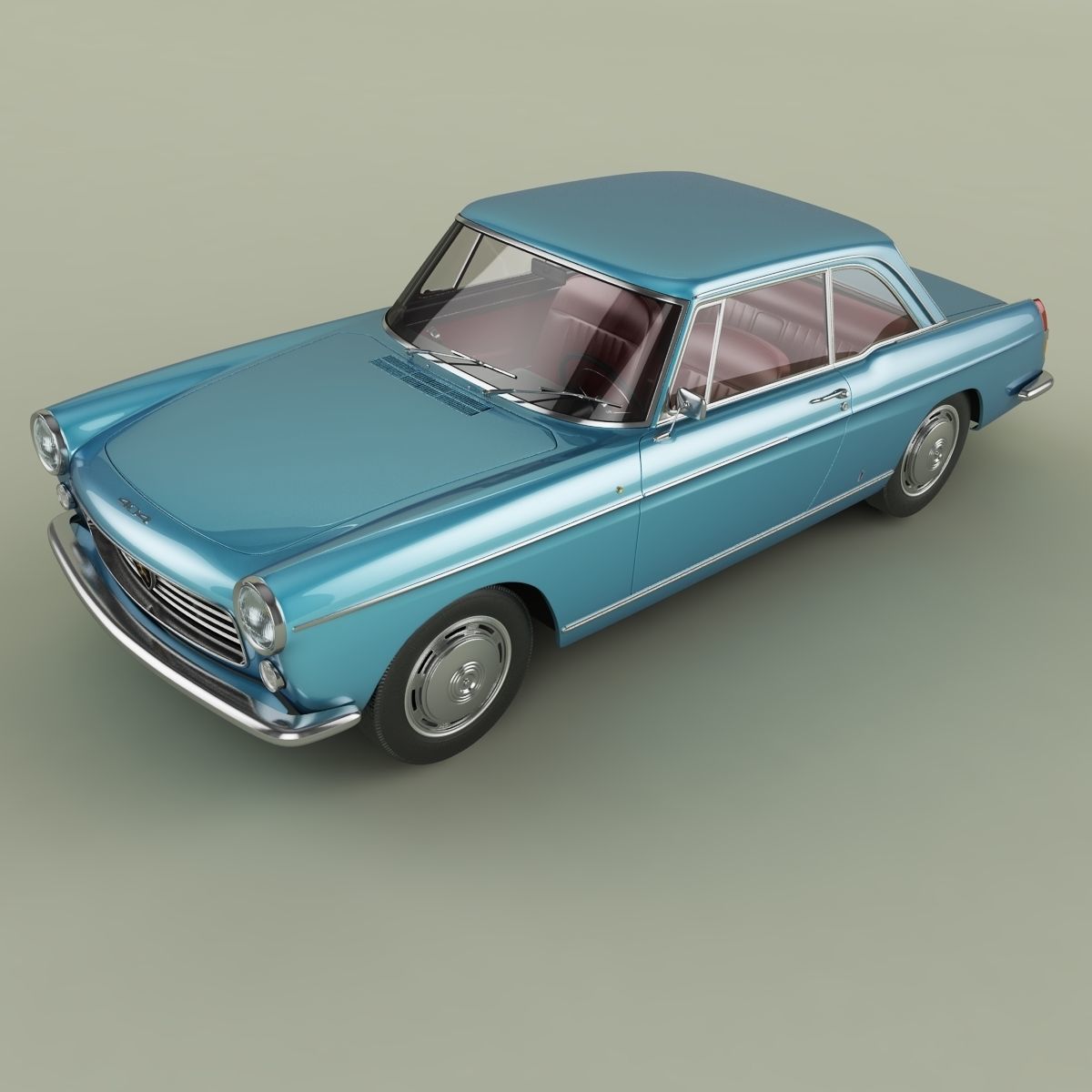 Peugeot 404 Coupe 3D model_5