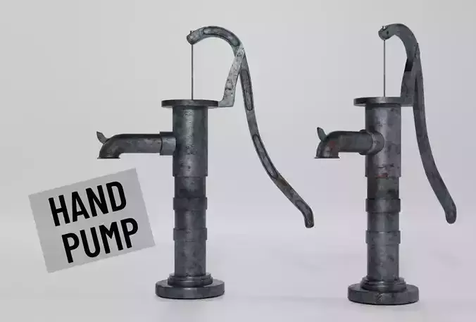Old hand pump  3D model