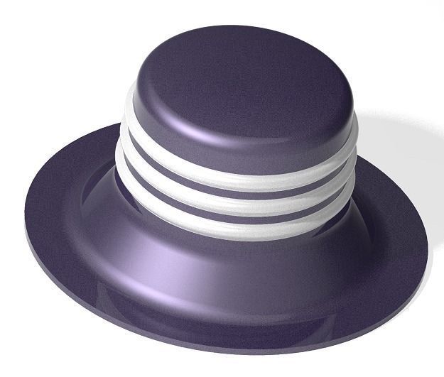 Classic Summer Hat 3D print model_2