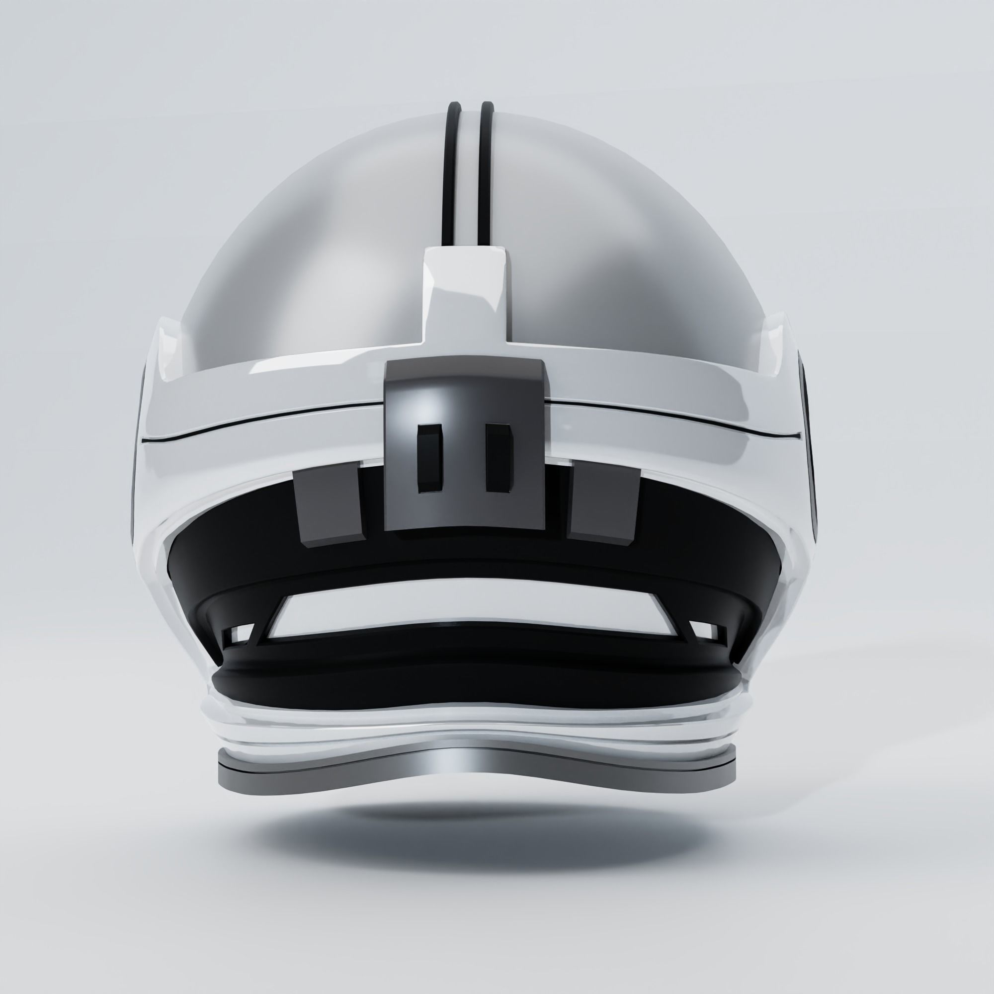 Astronaut Helmet Low-poly 3D model_5