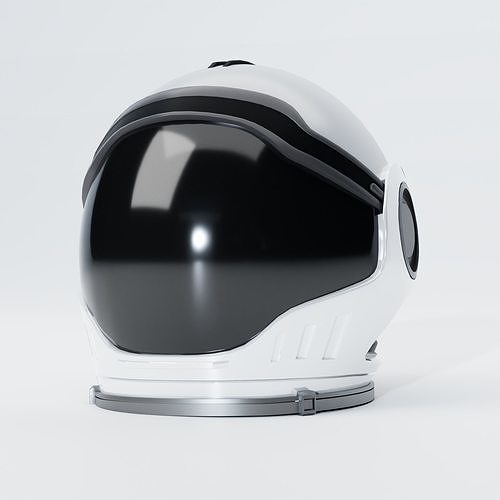 Astronaut Helmet Low-poly 3D model