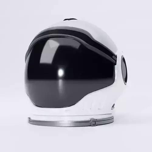 Astronaut Helmet Low-poly 3D model