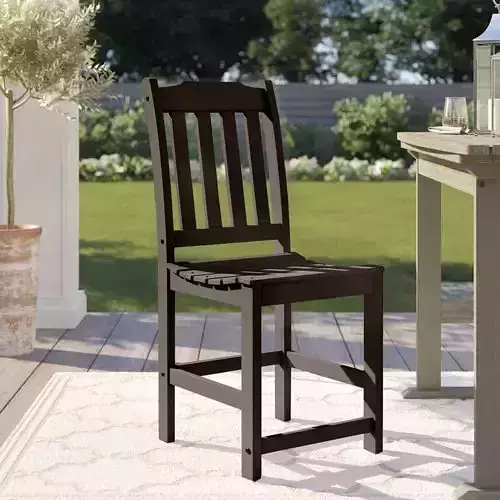 Amelia Outside Patio Bar Stool Tall High Chair- 10 Colour 3D model