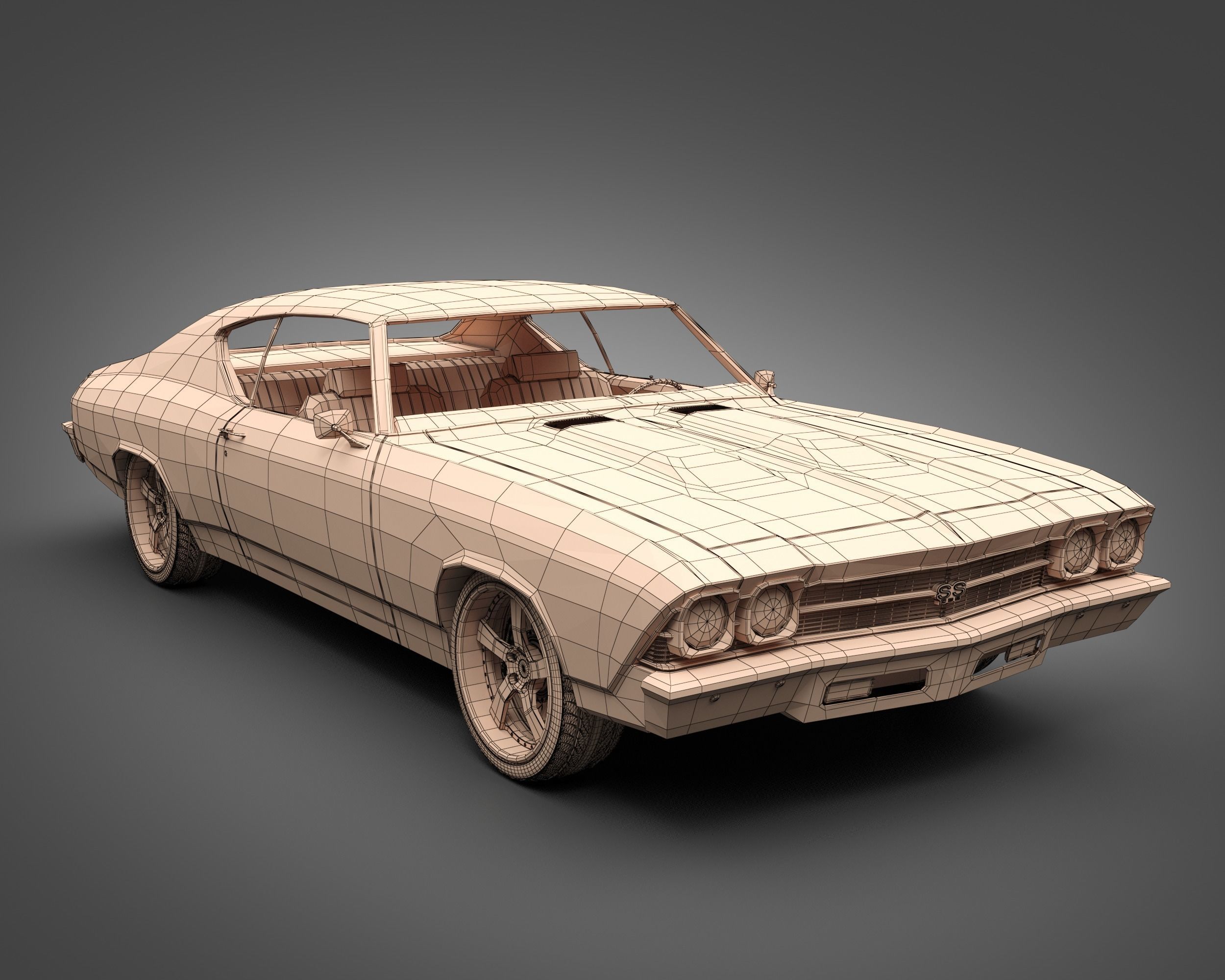 1969 Chevrolet Chevelle SS 3D model_15