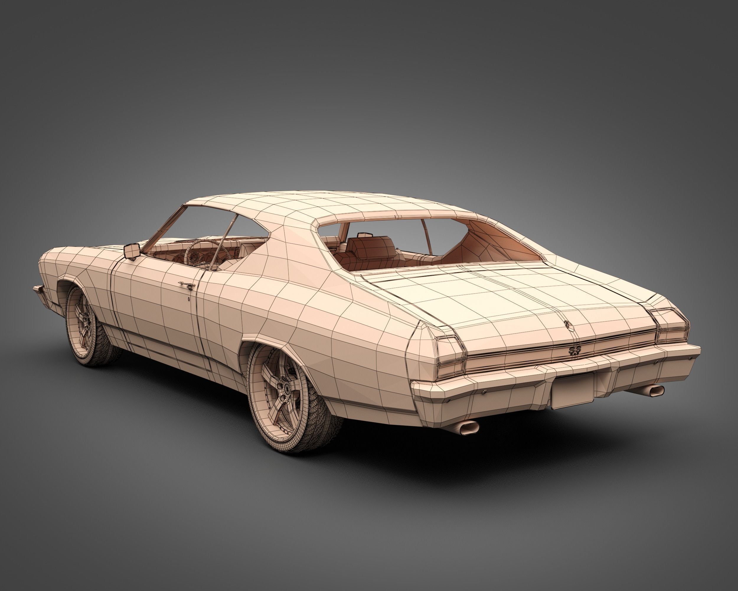 1969 Chevrolet Chevelle SS 3D model_16