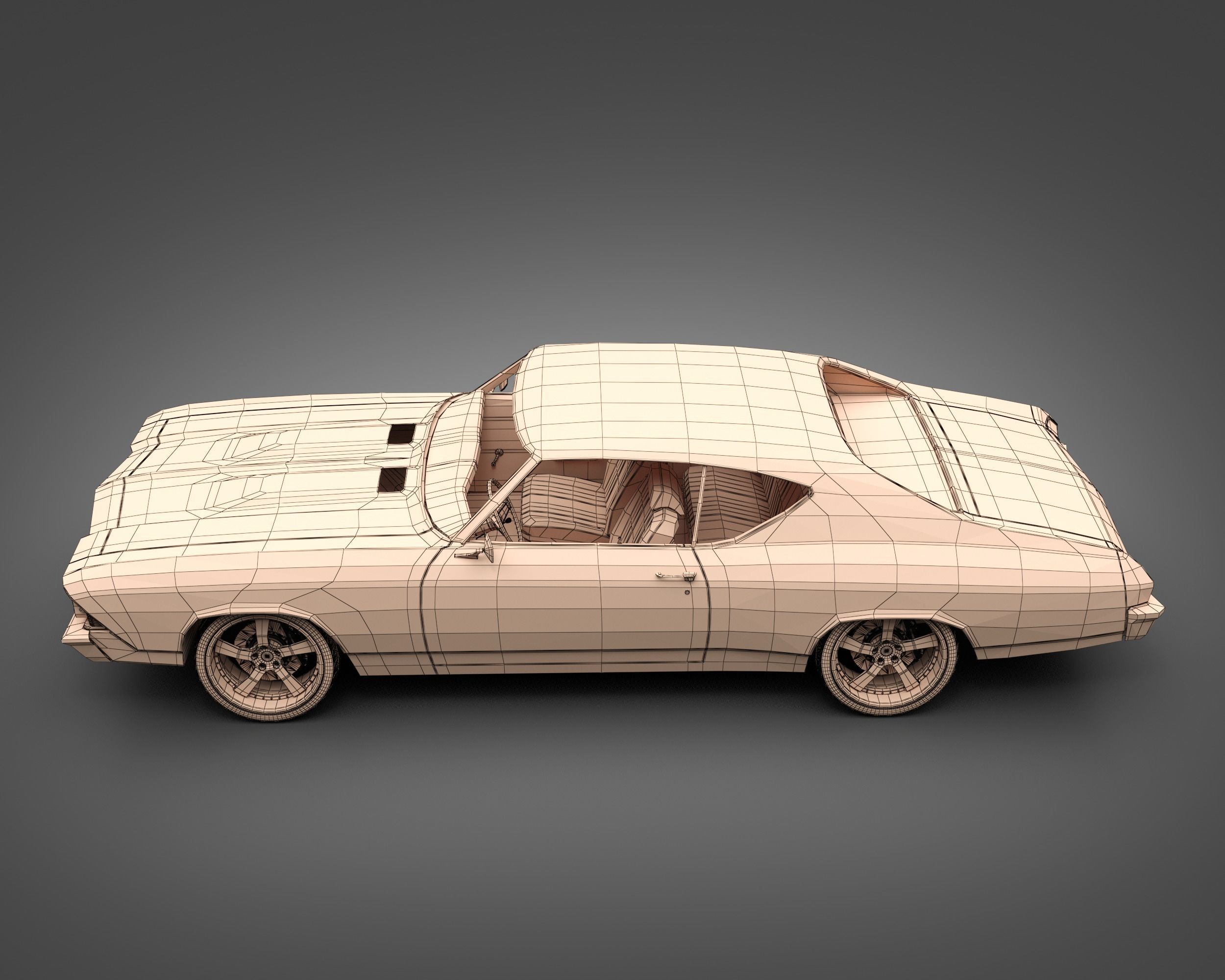 1969 Chevrolet Chevelle SS 3D model_14