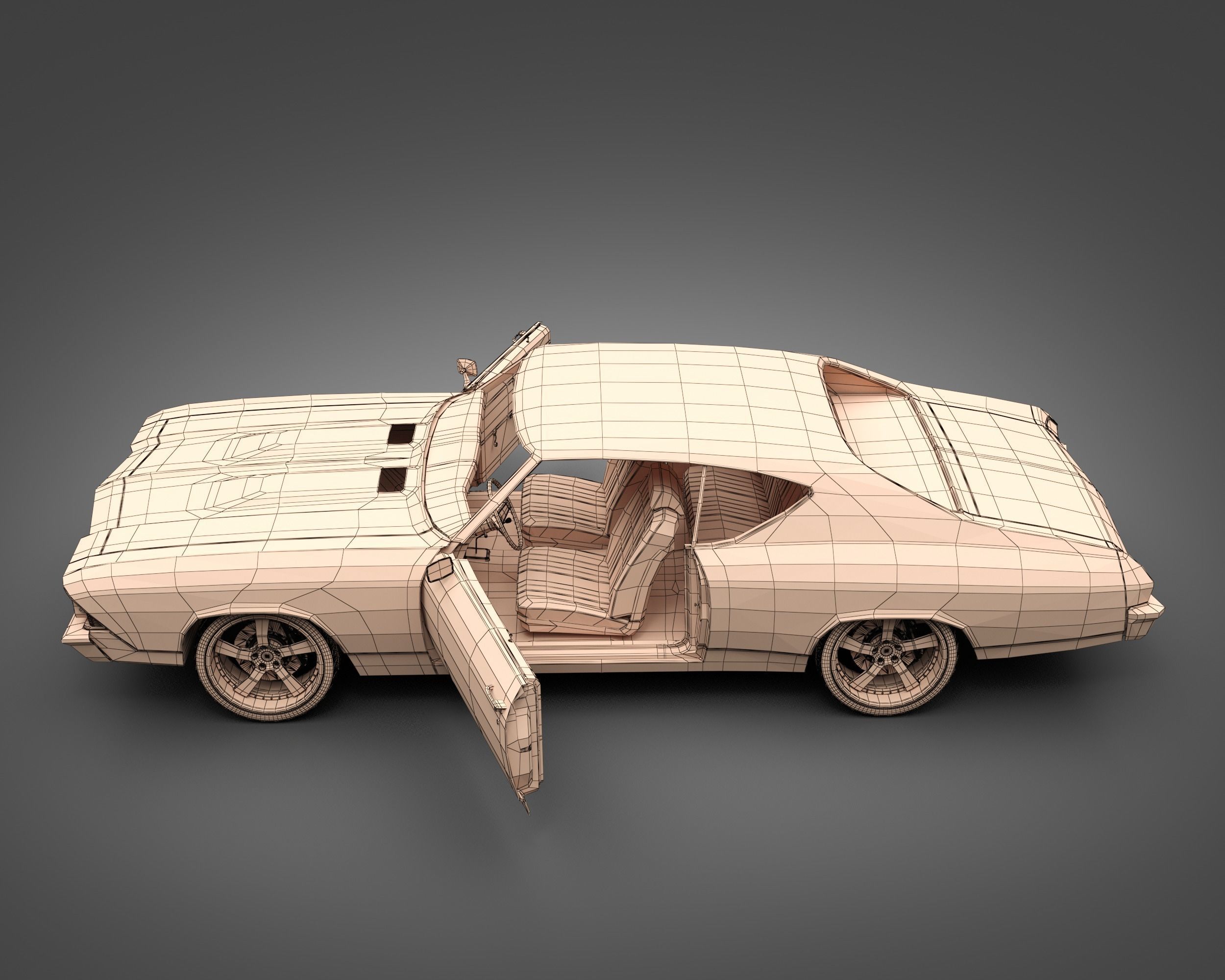 1969 Chevrolet Chevelle SS 3D model_19