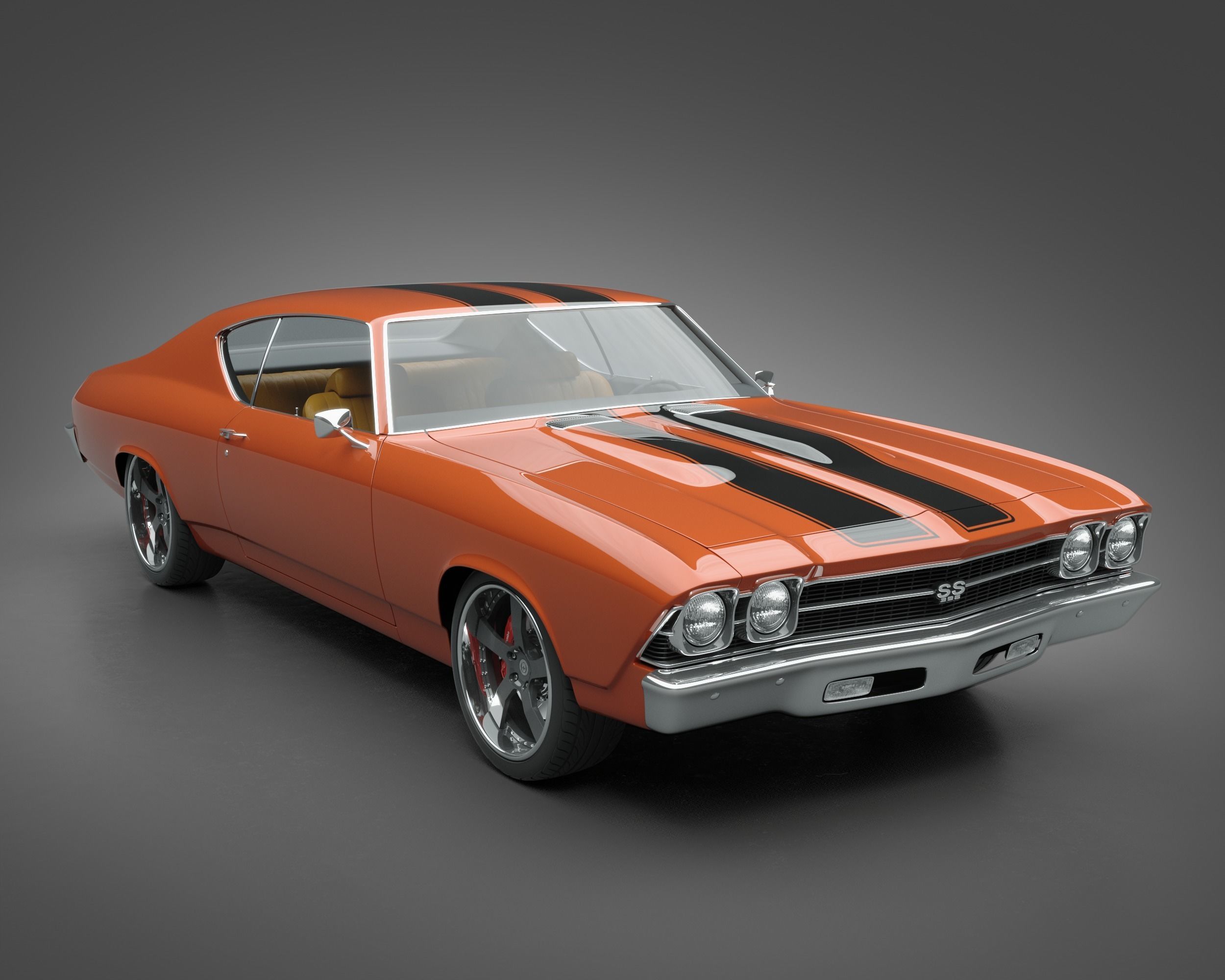 1969 Chevrolet Chevelle SS 3D model_5