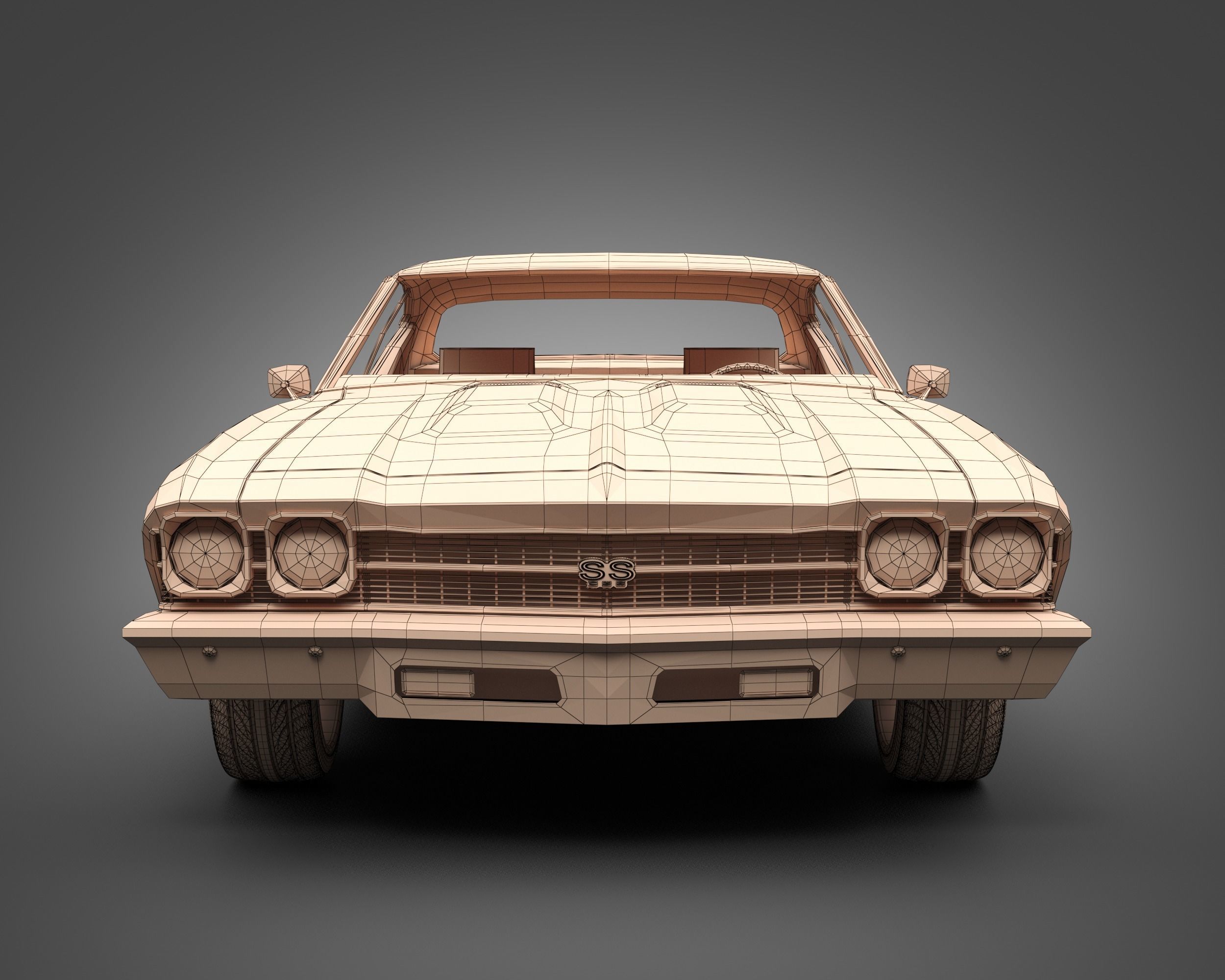 1969 Chevrolet Chevelle SS 3D model_12