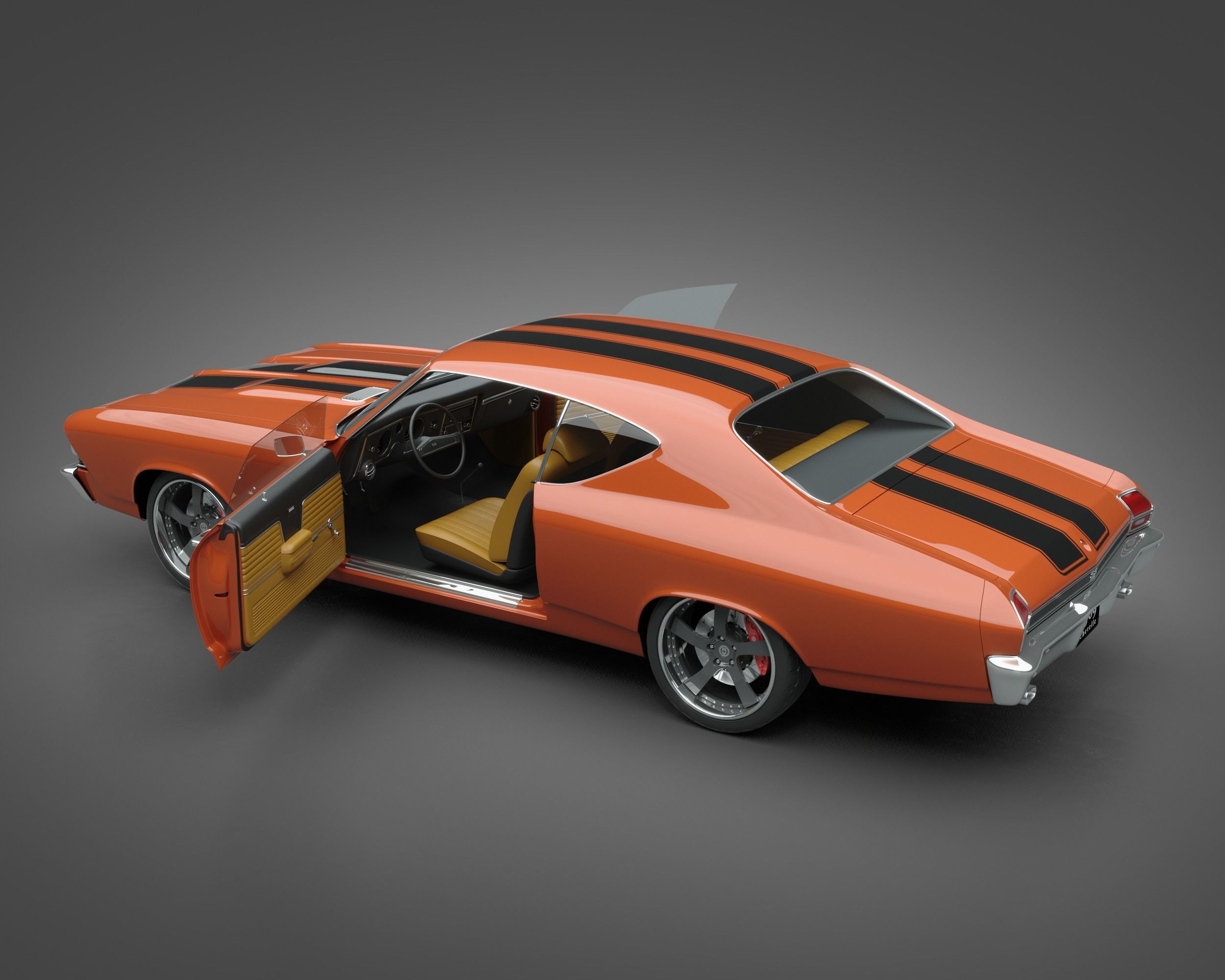 1969 Chevrolet Chevelle SS 3D model_8