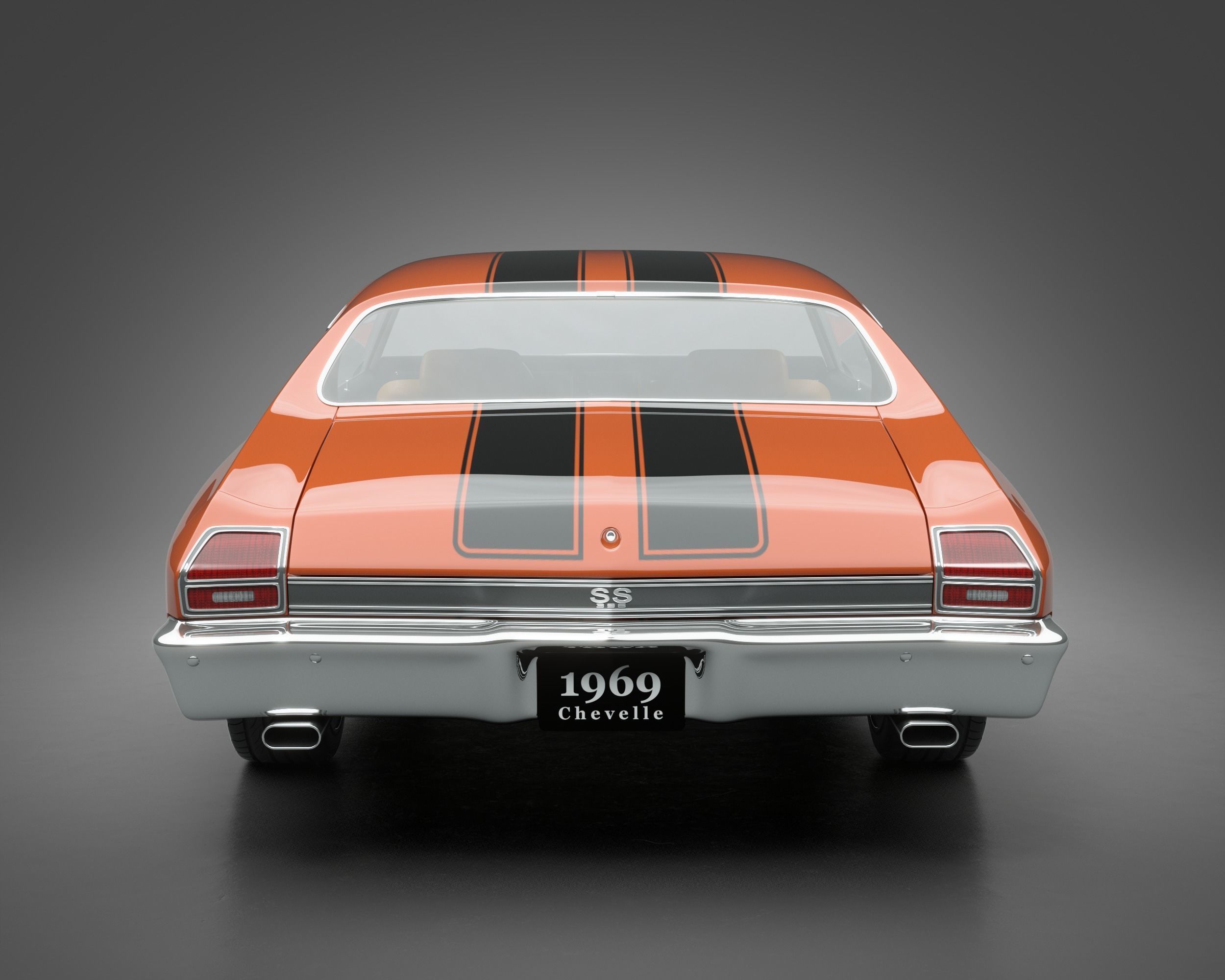 1969 Chevrolet Chevelle SS 3D model_3