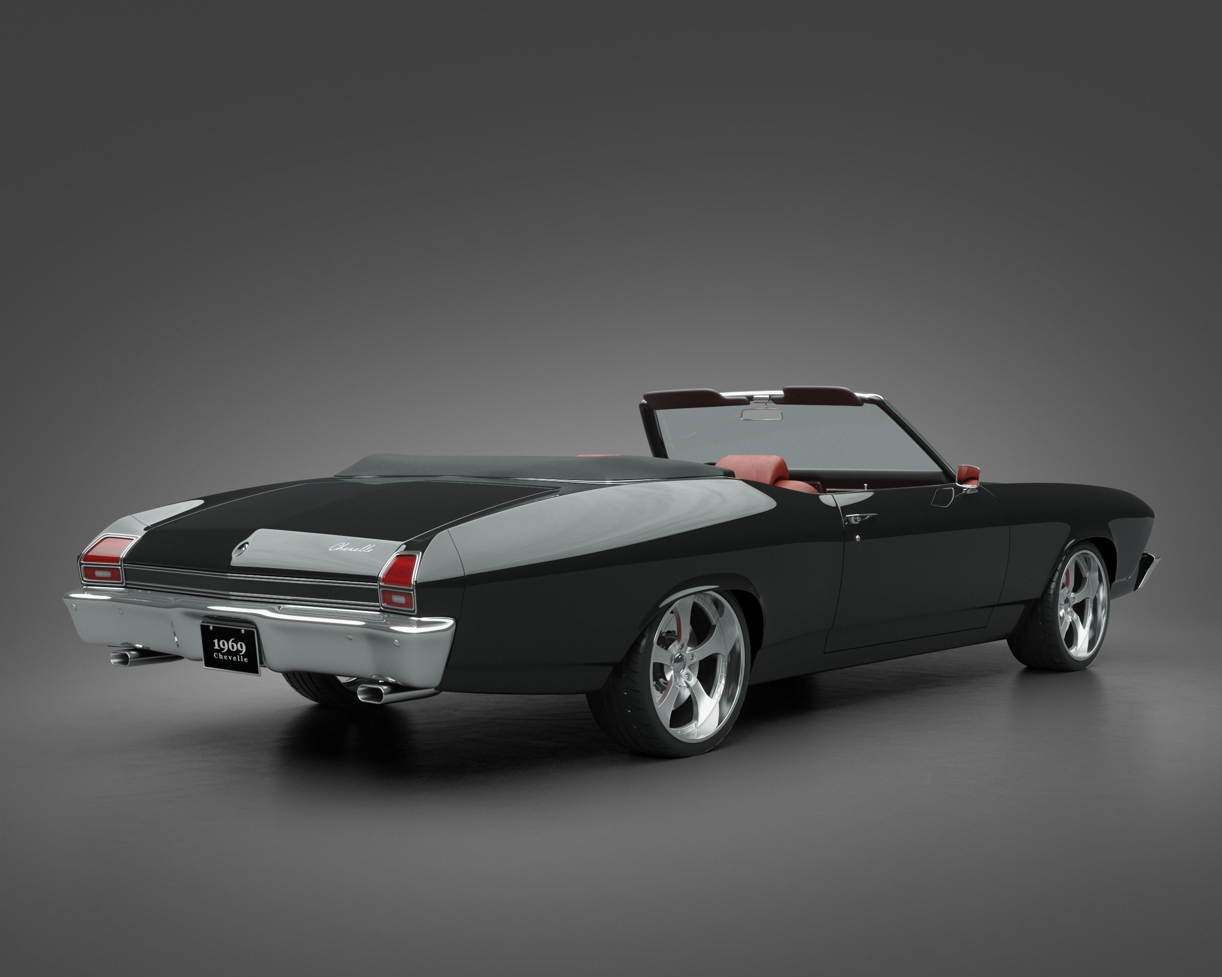 1969 Chevrolet Chevelle Convertible 3D model_1