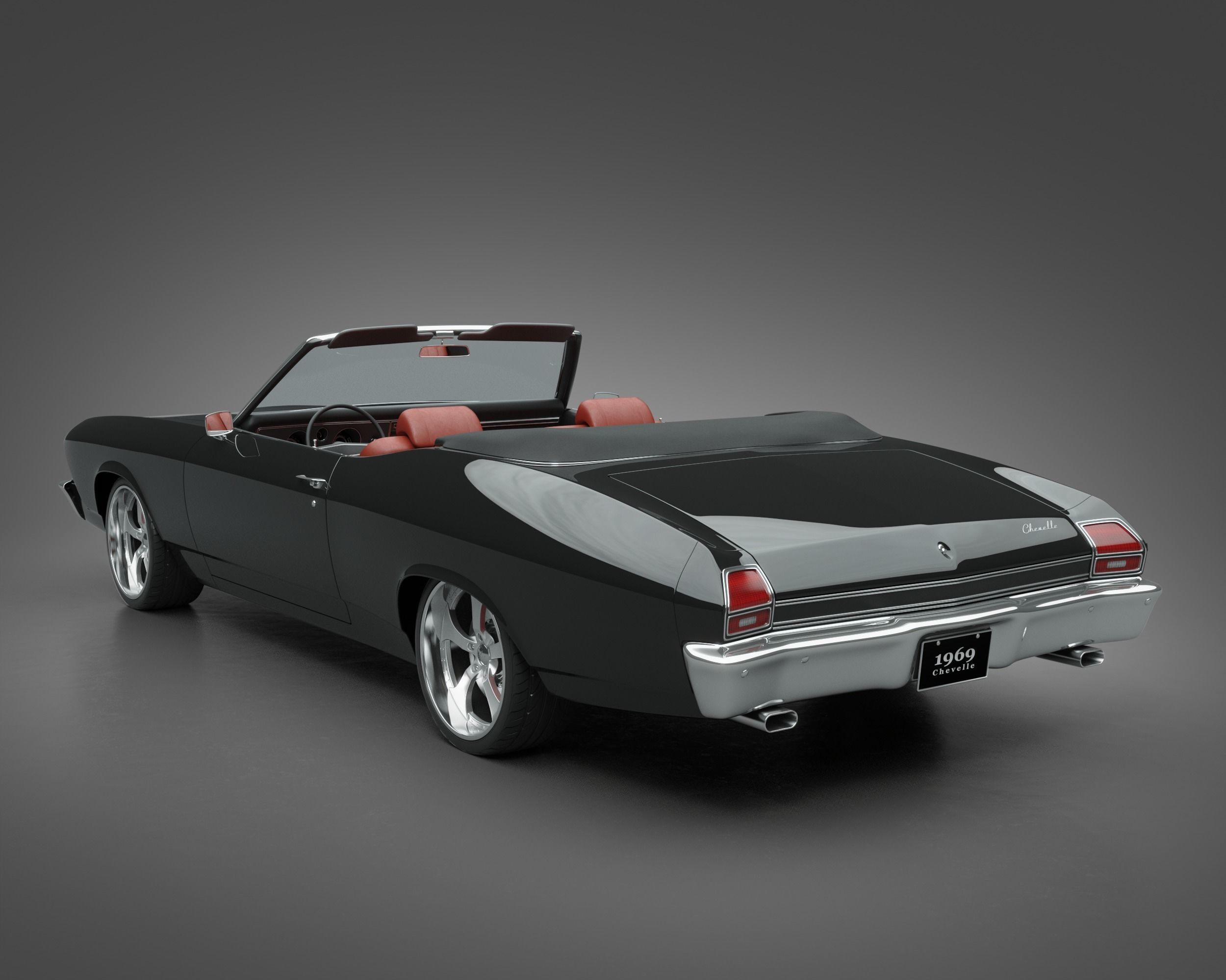 1969 Chevrolet Chevelle Convertible 3D model_6