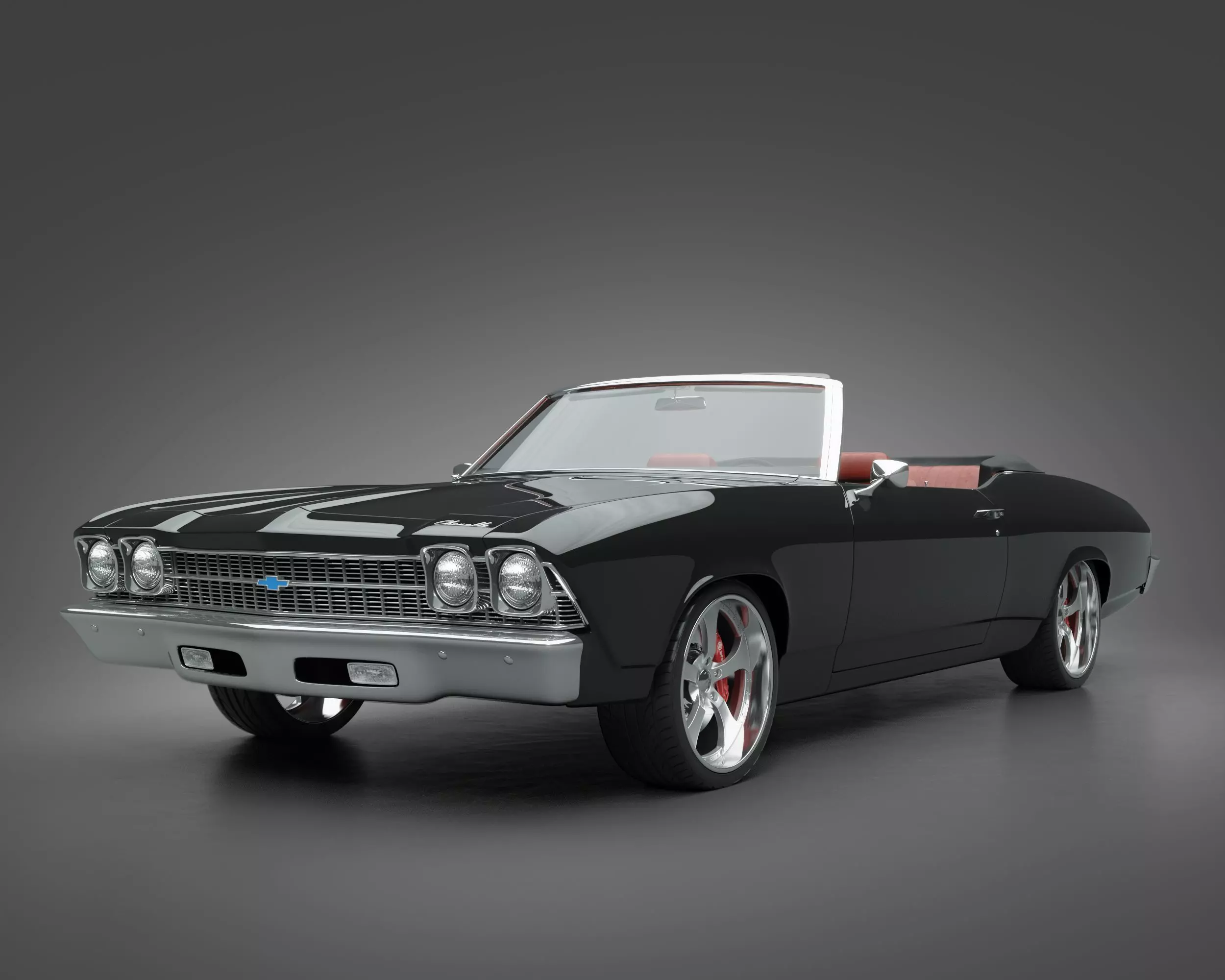 1969 Chevrolet Chevelle Convertible 3D model_0