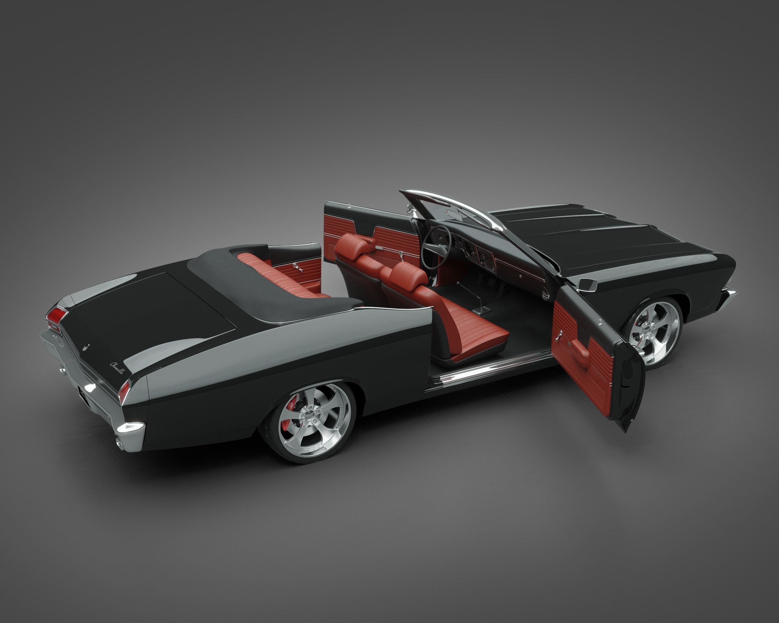 1969 Chevrolet Chevelle Convertible 3D model_7