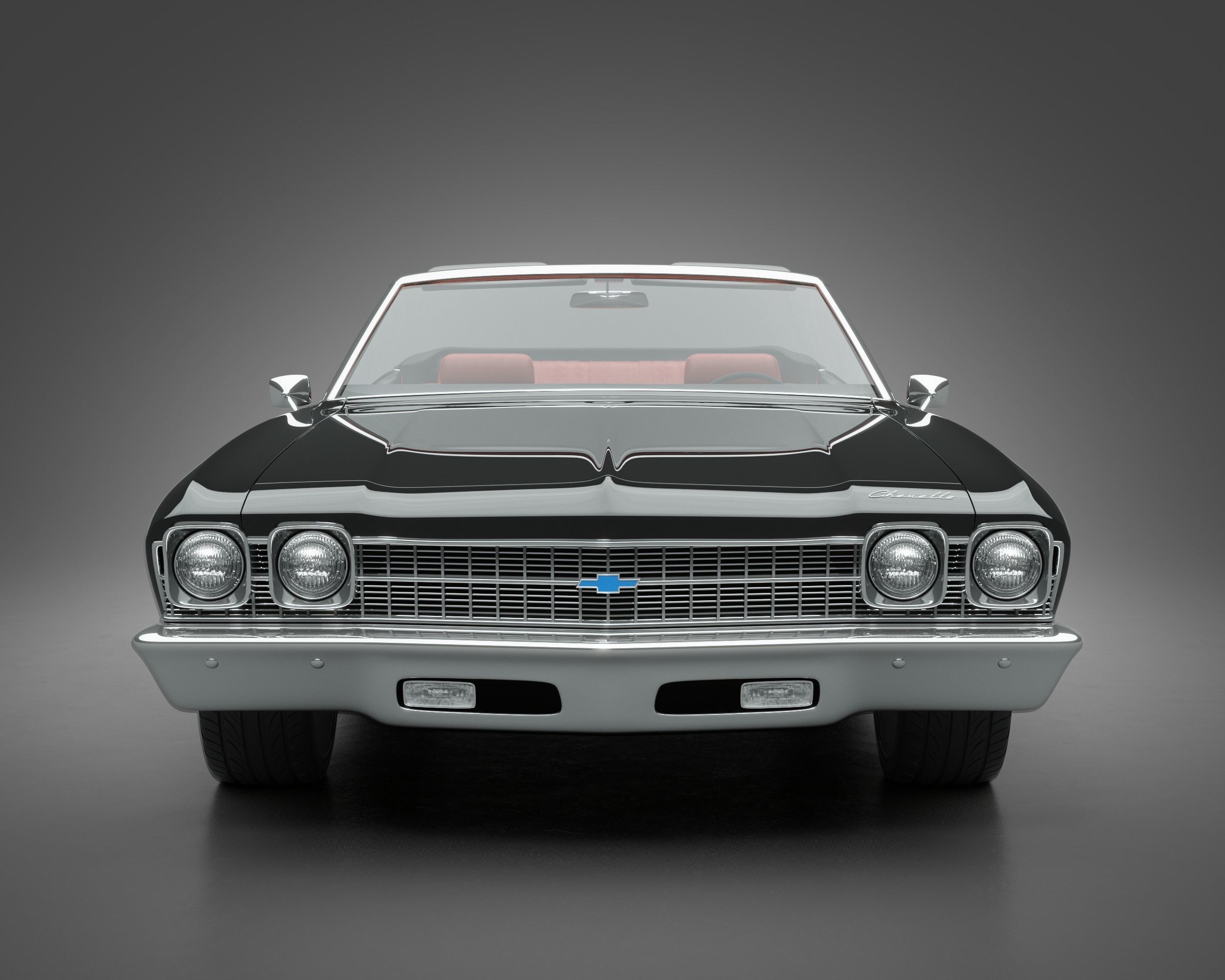1969 Chevrolet Chevelle Convertible 3D model_2