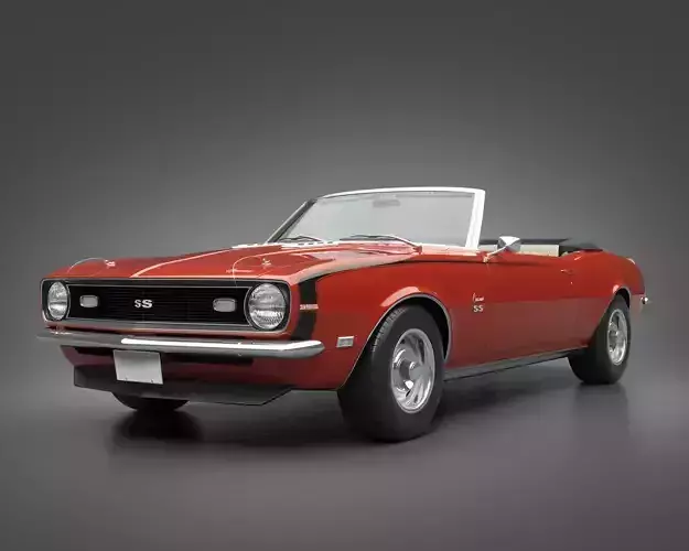 1968 Chevrolet Camaro SS Convertible 3D model