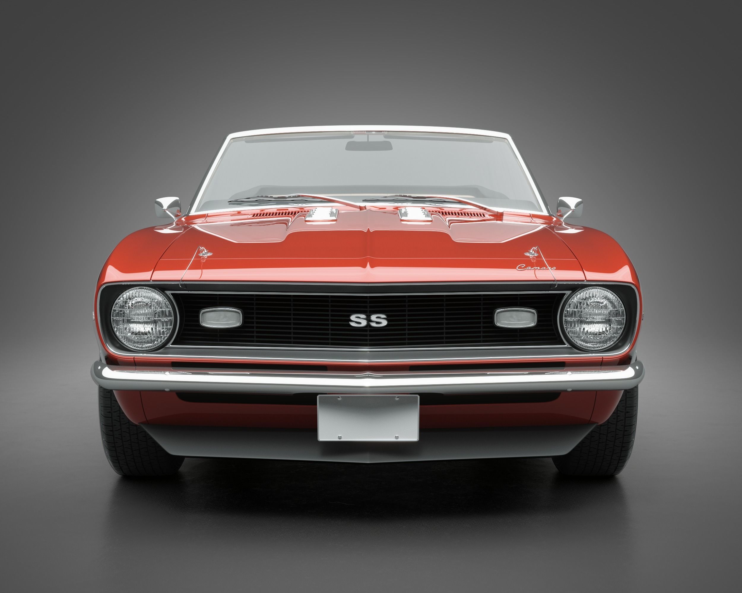 1968 Chevrolet Camaro SS Convertible 3D model_2