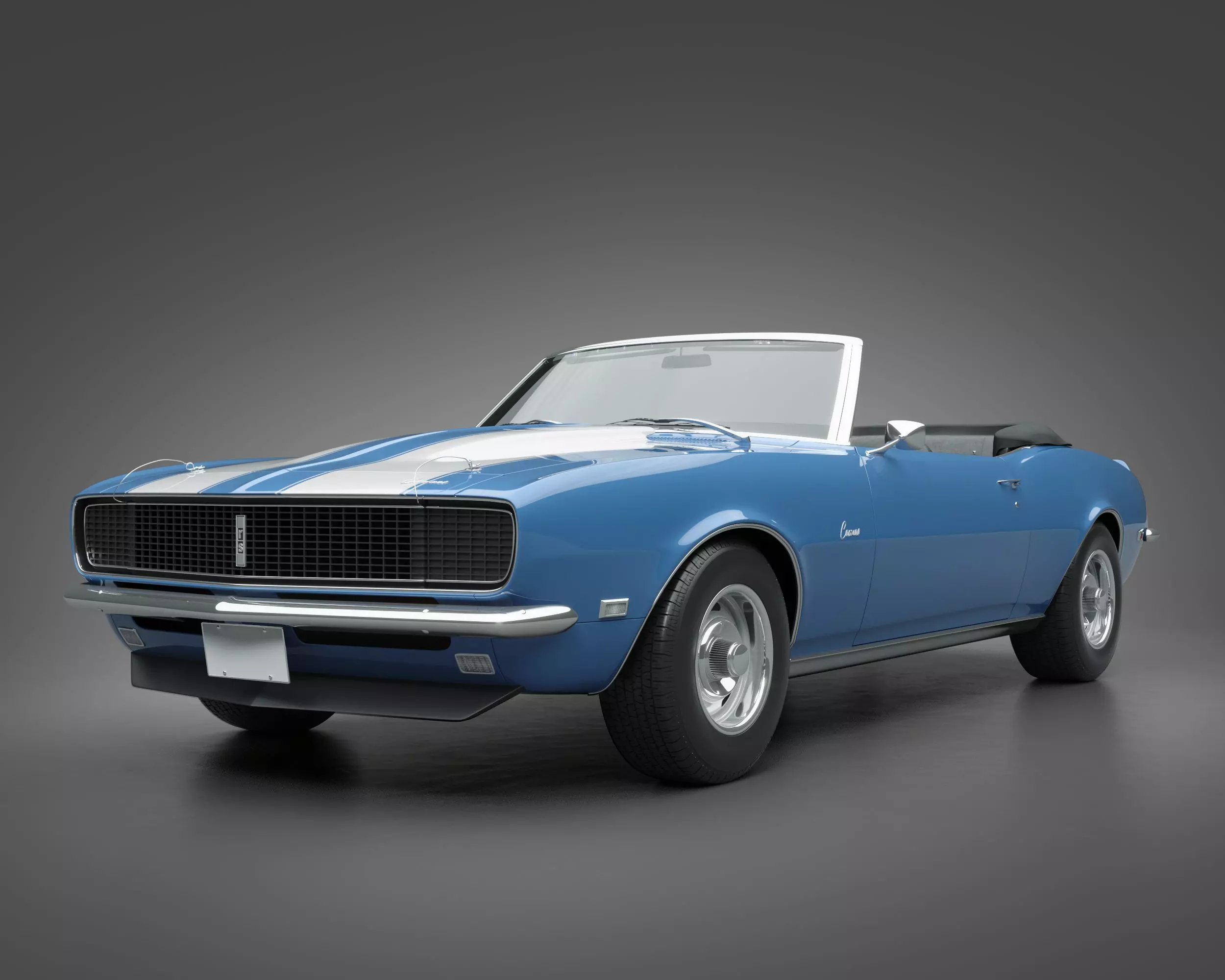 1968 Chevrolet Camaro RS Convertible 3D model_0