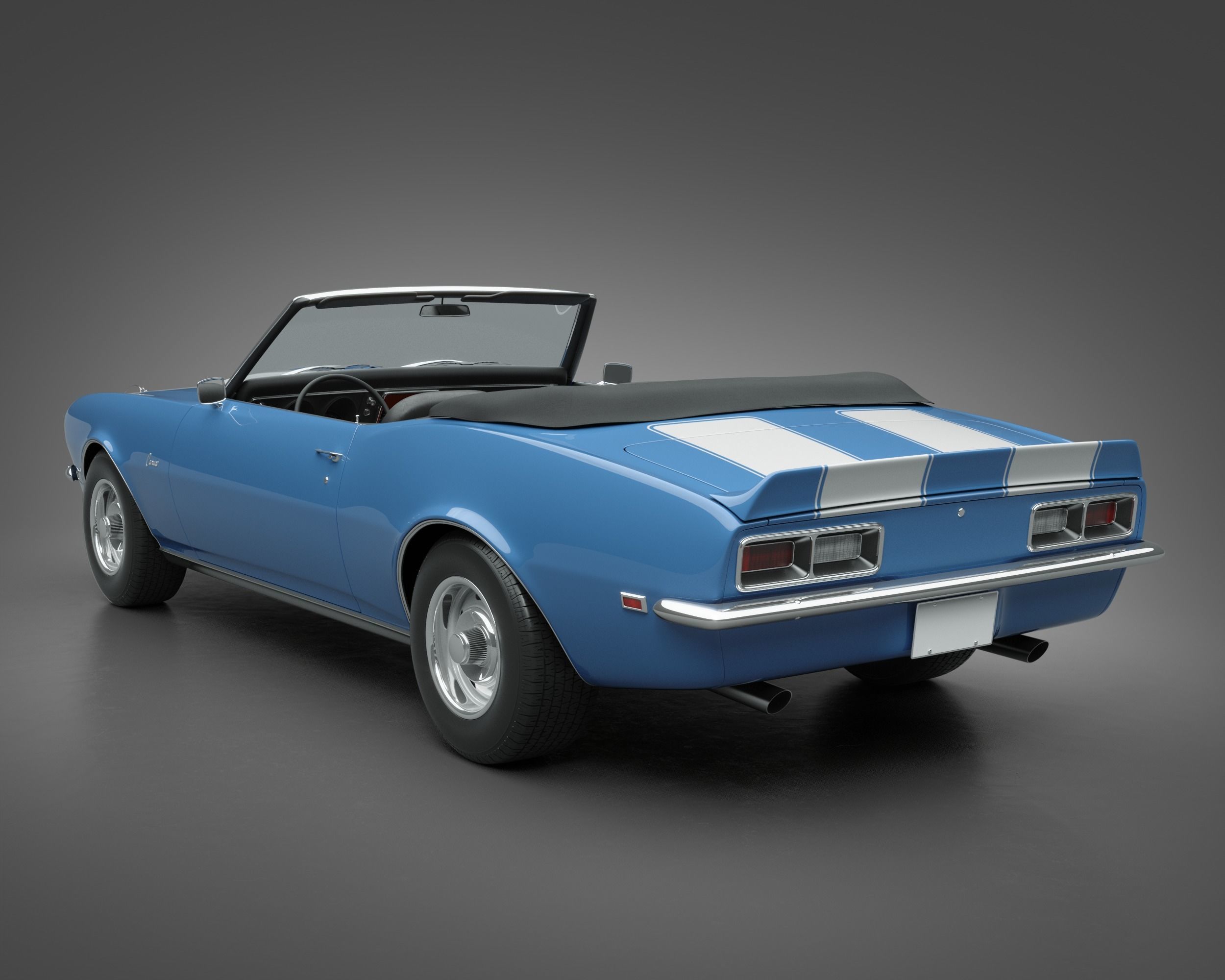 1968 Chevrolet Camaro RS Convertible 3D model_6