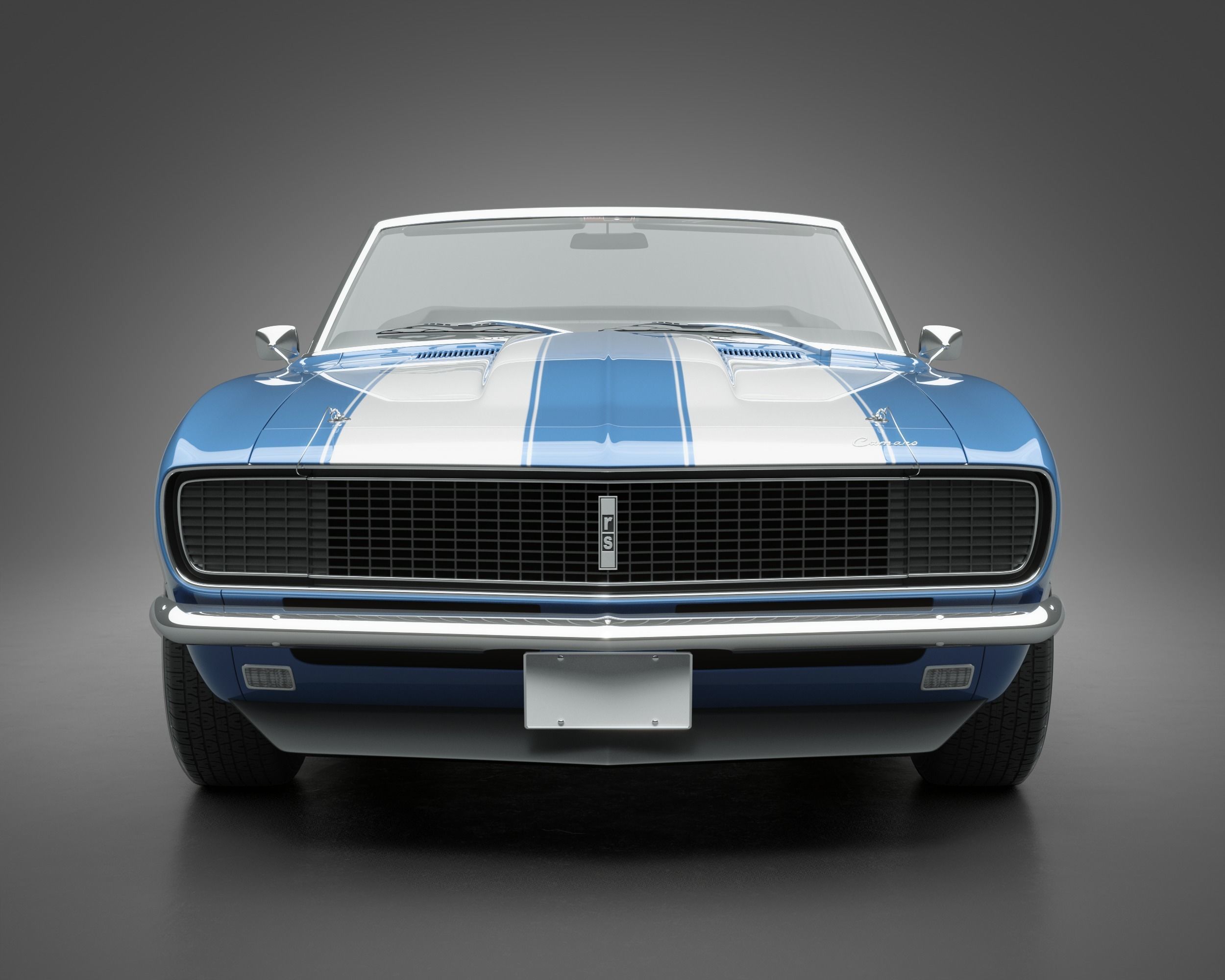 1968 Chevrolet Camaro RS Convertible 3D model_2