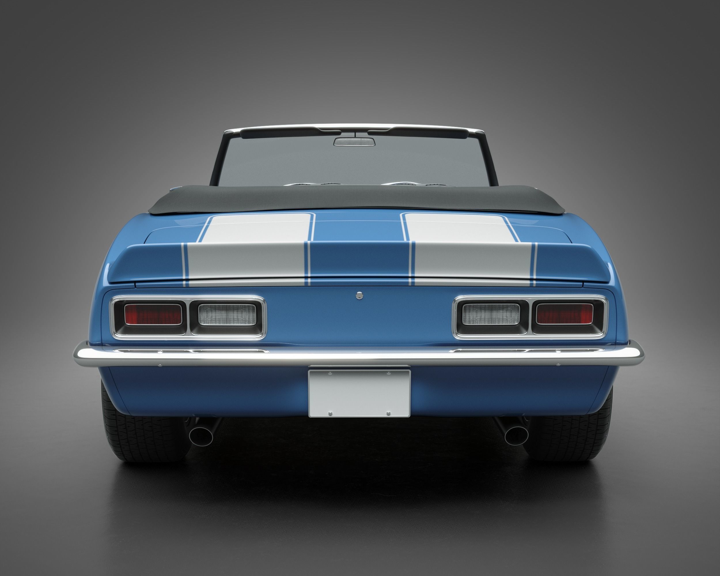 1968 Chevrolet Camaro RS Convertible 3D model_3