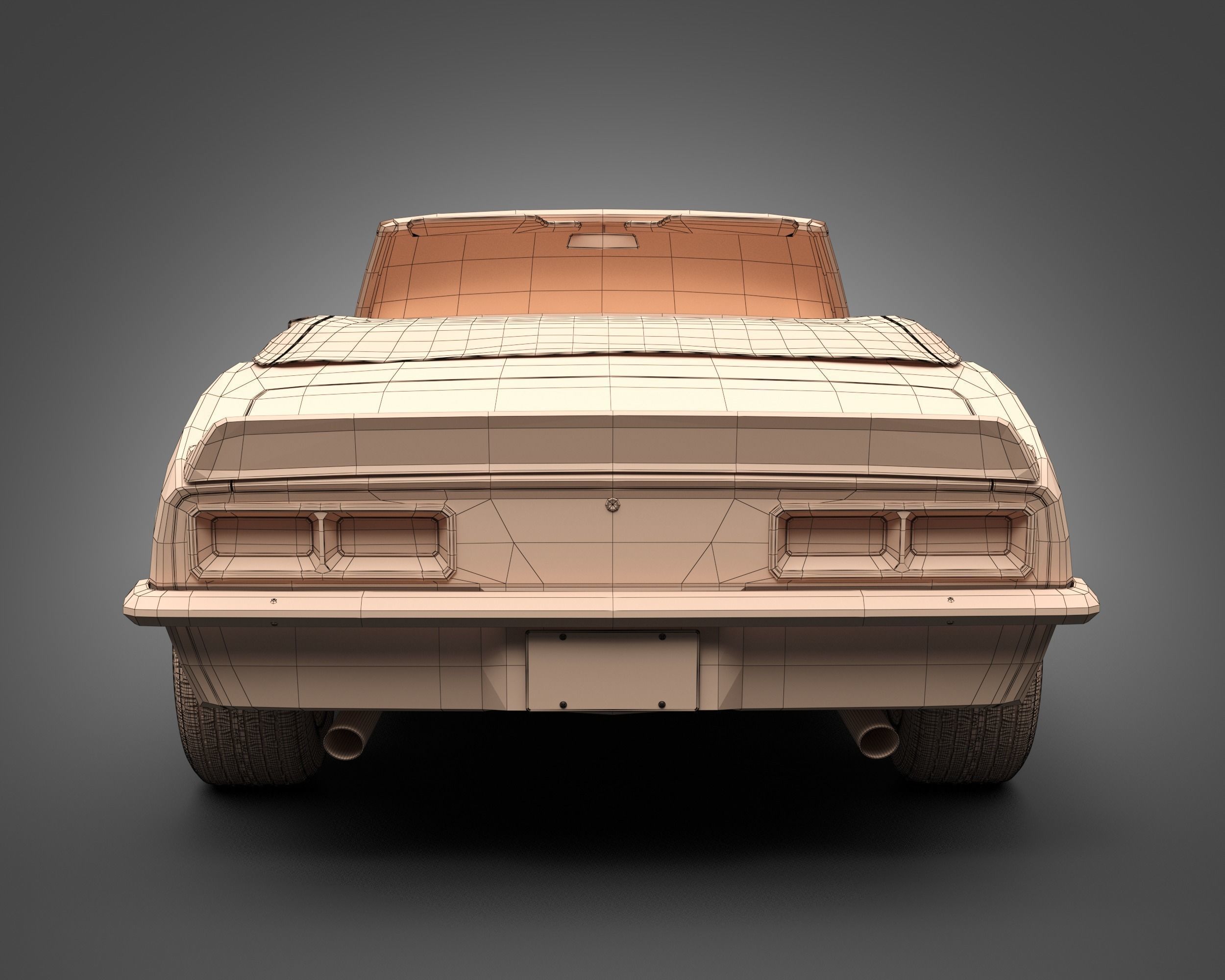 1968 Chevrolet Camaro RS Convertible 3D model_13
