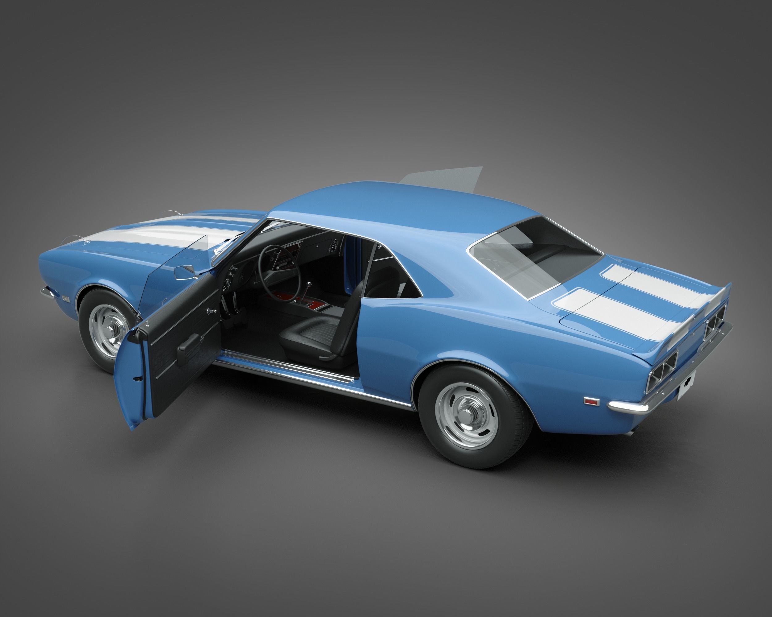 1968 Chevrolet Camaro RS 3D model_8
