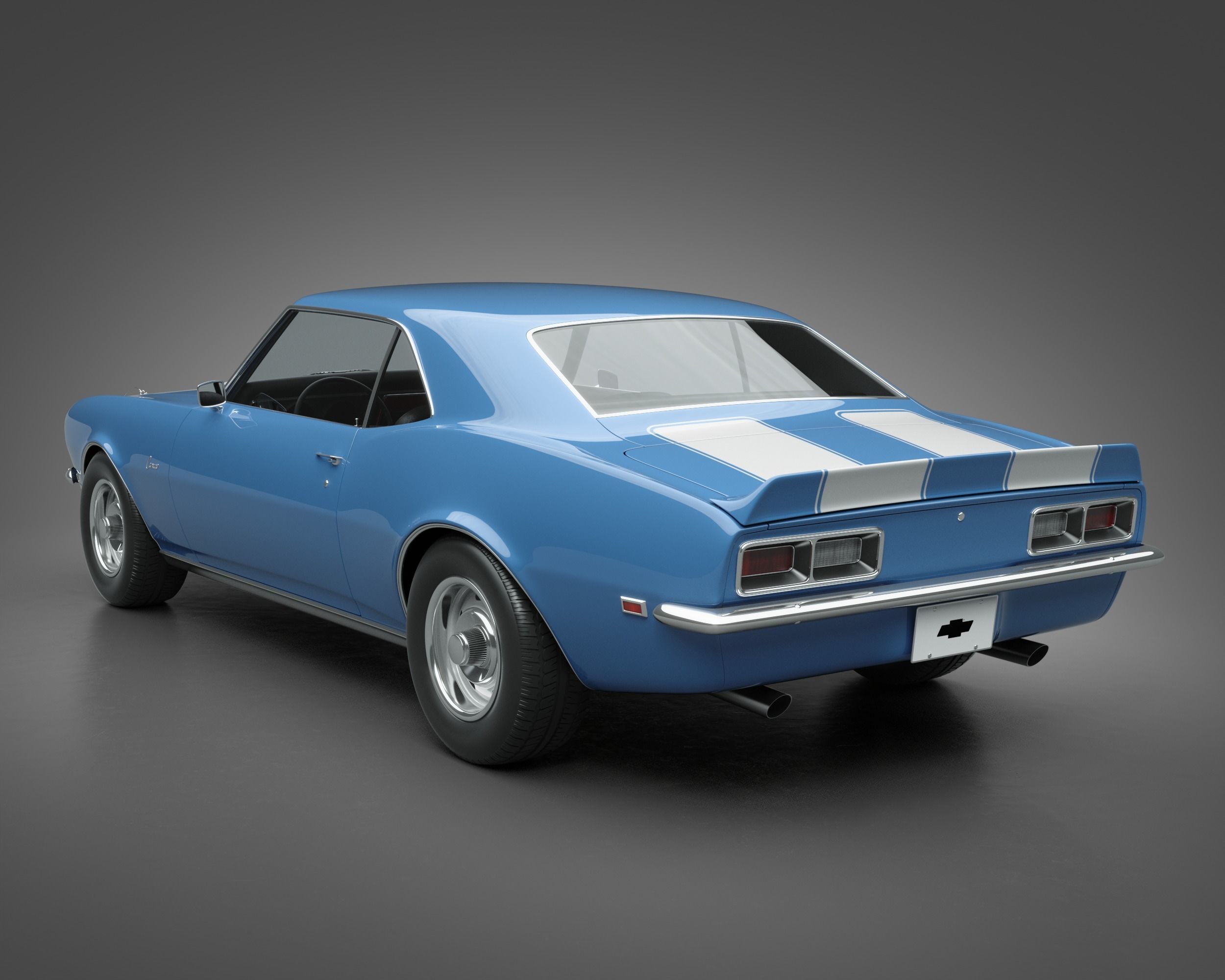 1968 Chevrolet Camaro RS 3D model_6