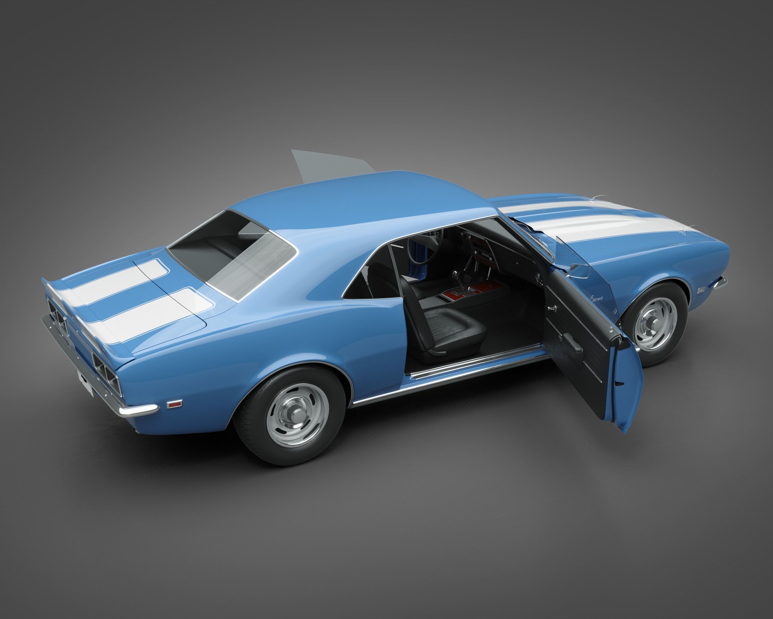 1968 Chevrolet Camaro RS 3D model_7