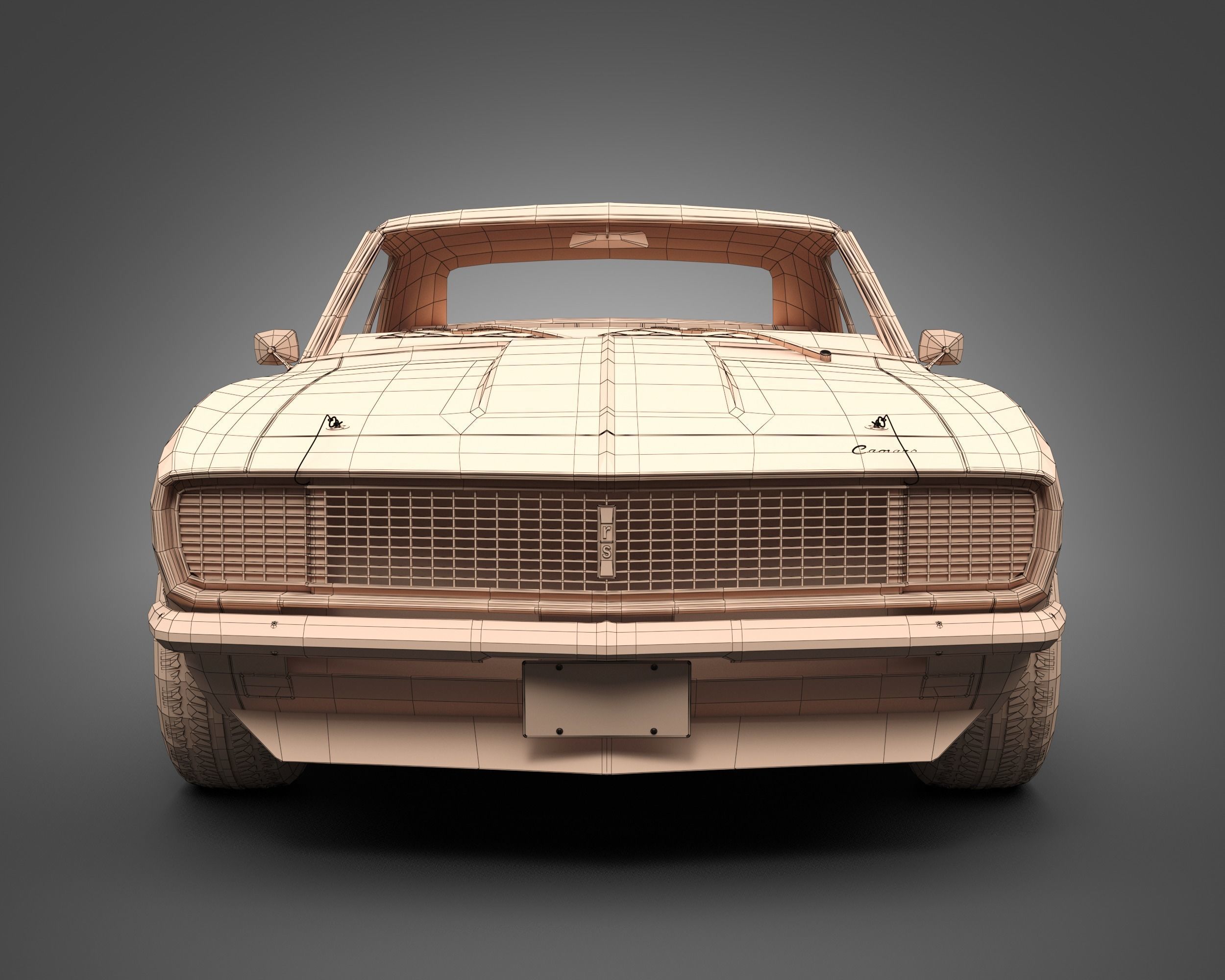 1968 Chevrolet Camaro RS 3D model_12