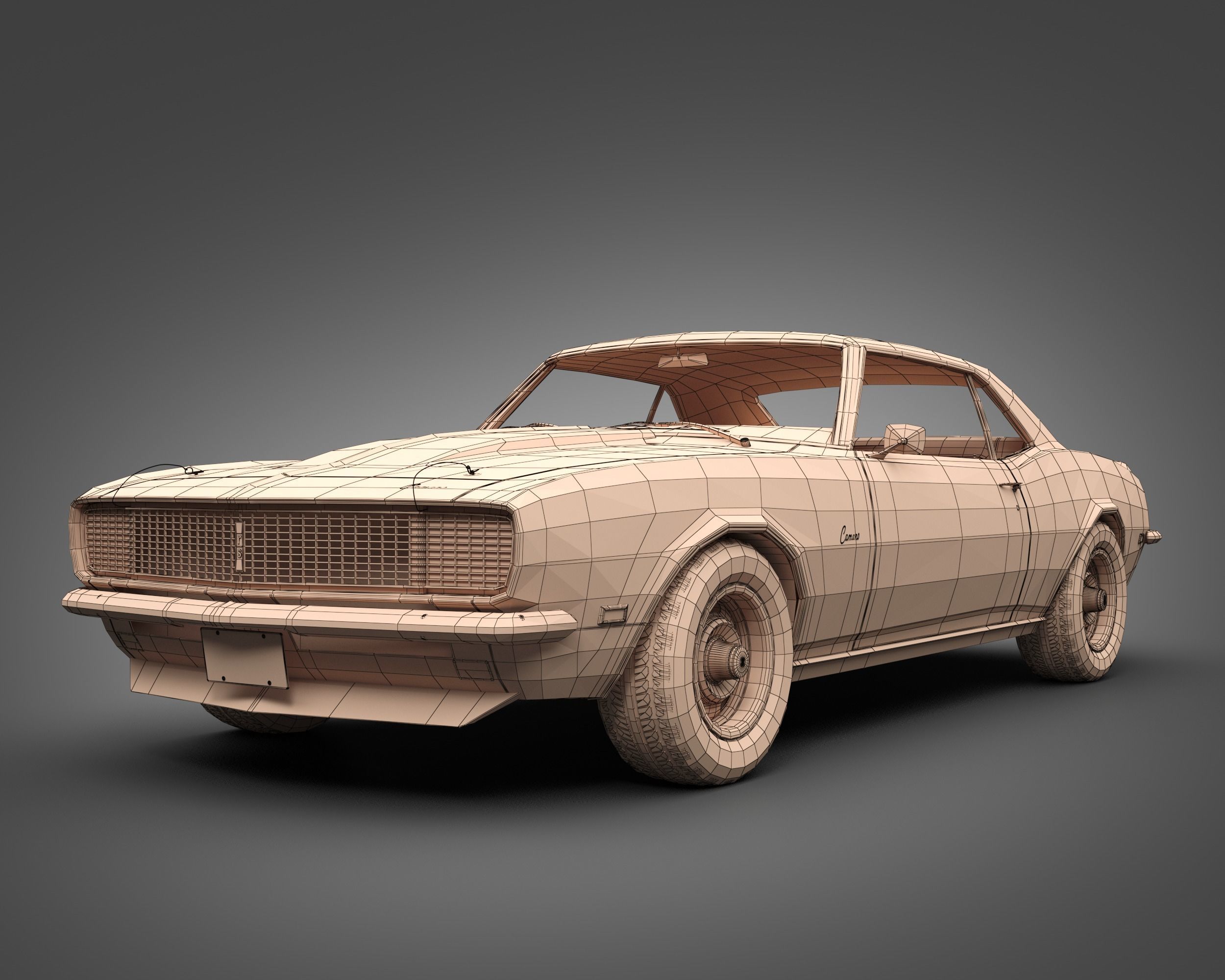 1968 Chevrolet Camaro RS 3D model_10