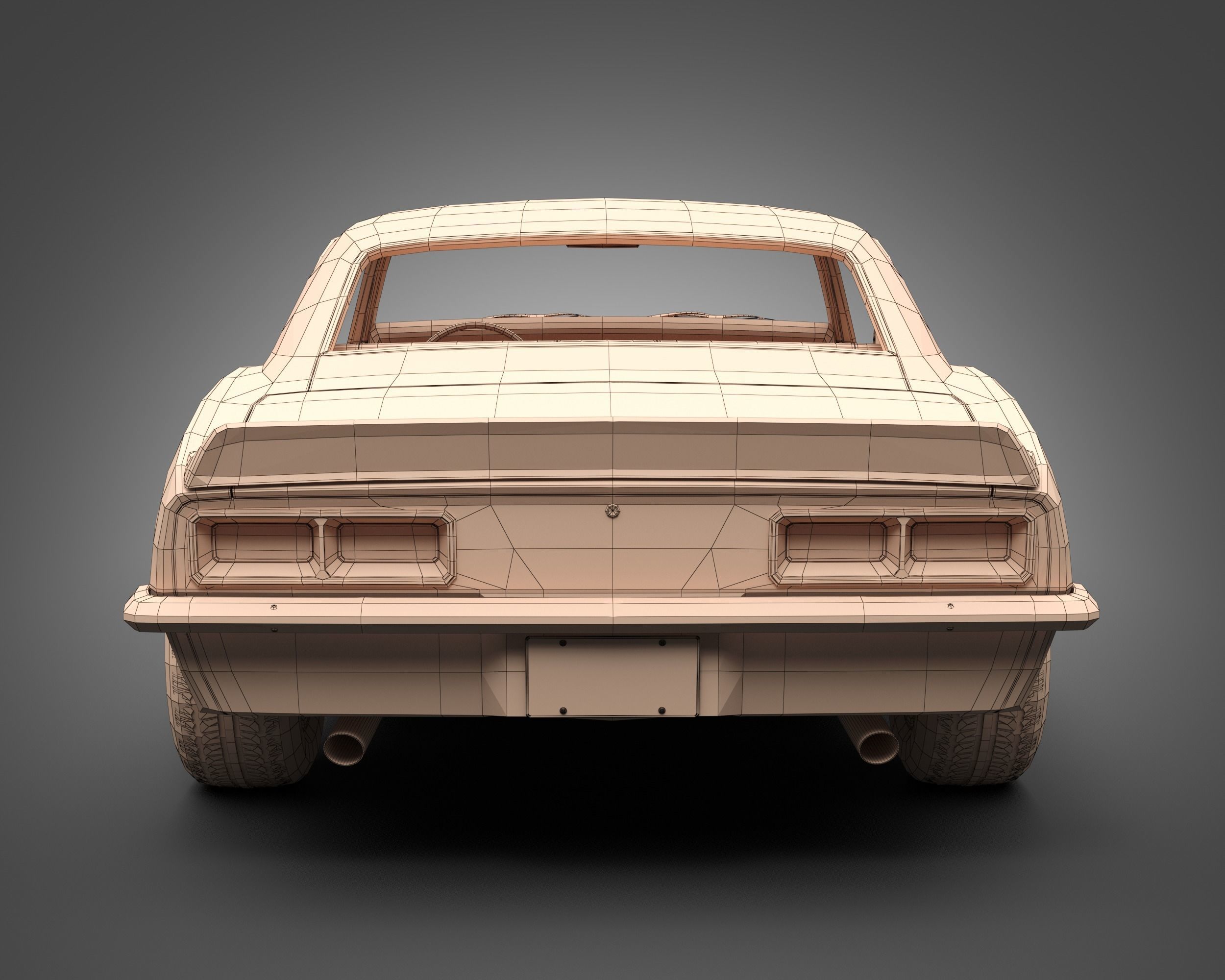 1968 Chevrolet Camaro RS 3D model_13